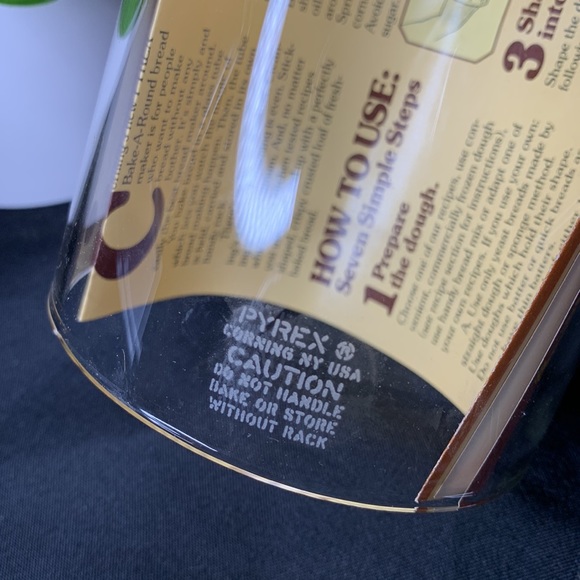 Vintage Pyrex by Corning Bake A Round Glass Bread Baking Tube & Rack in Box #990 - Picture 11 of 13